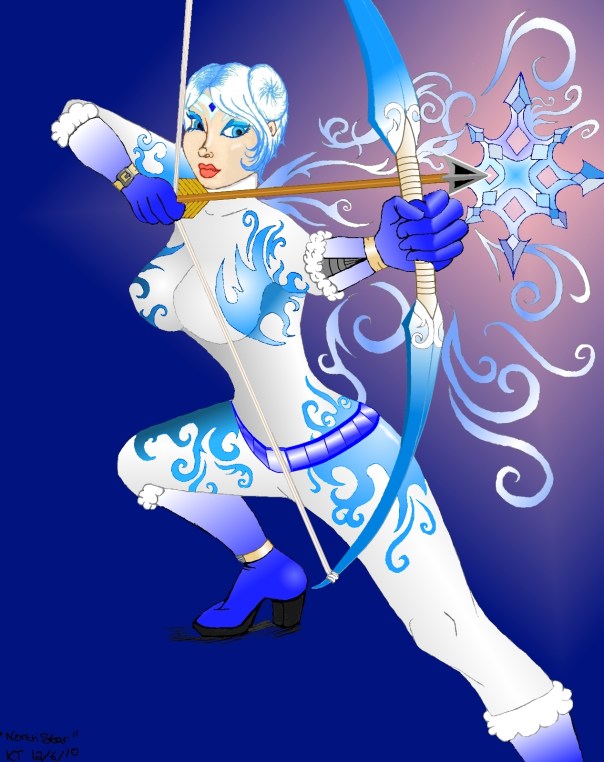 Cerulean Archer - Lady Crysei Colored