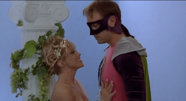 On set with Orgazmo.