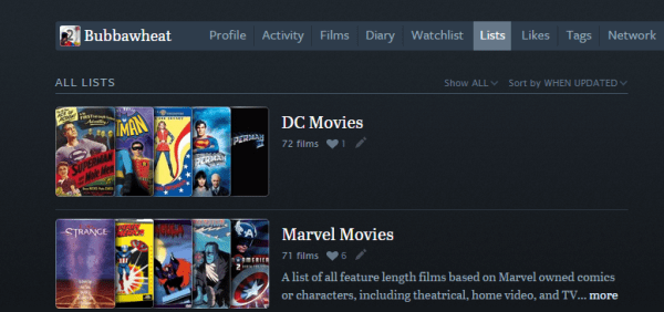 Bubbawheat Letterboxd