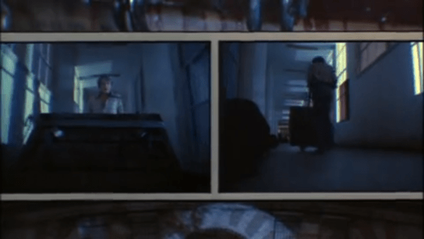 one of the scene transitions that mimic comic book panels